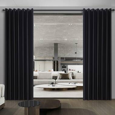 WISTINGFUR Blackout Curtains Small Room Divider Privacy Curta